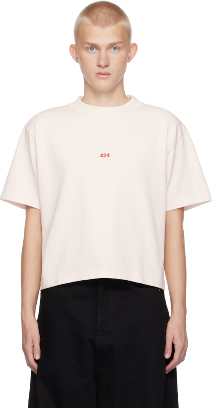 Photo: 424 Off-White Cropped Alias T-shirt