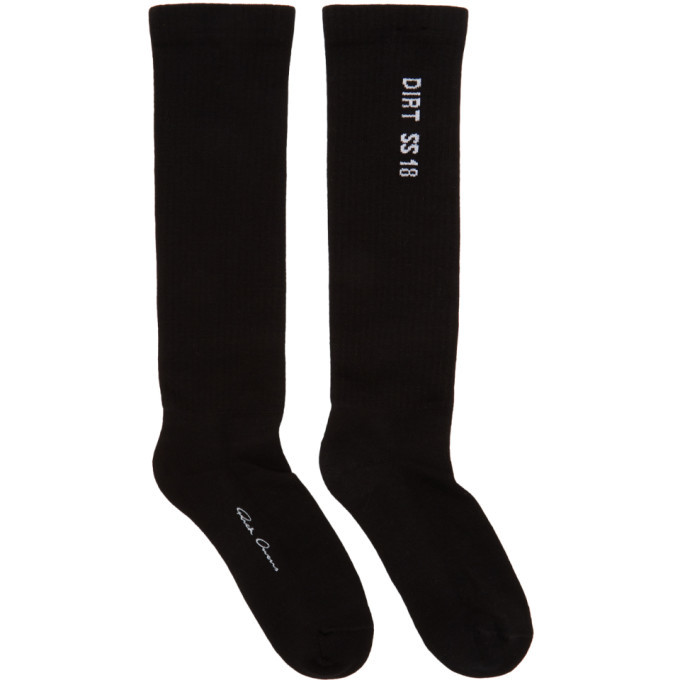 Rick Owens Black Dirt SS 18 Socks Rick Owens