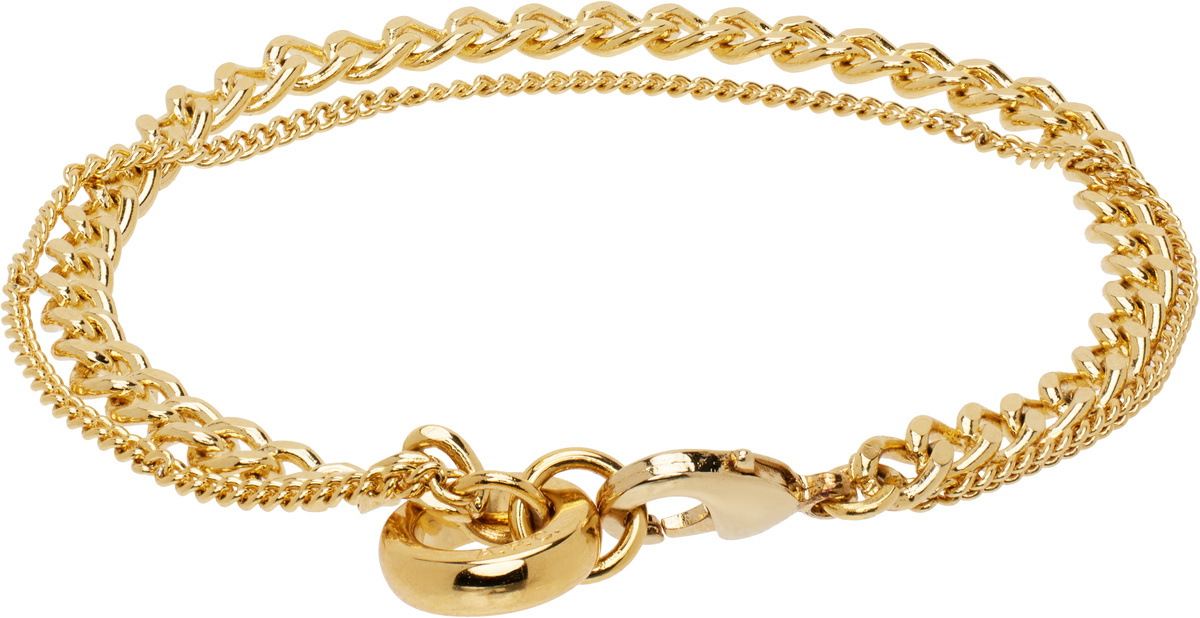 A.P.C. Gold Minimal Bracelet