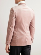Mr P. - Cotton-Blend Velvet Tuxedo Jacket - Pink