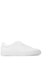 Axel Arigato Clean 90 White Leather Sneakers, Sneakers, Round Toe 6, Axel Arigato Trainers, Lace up Front