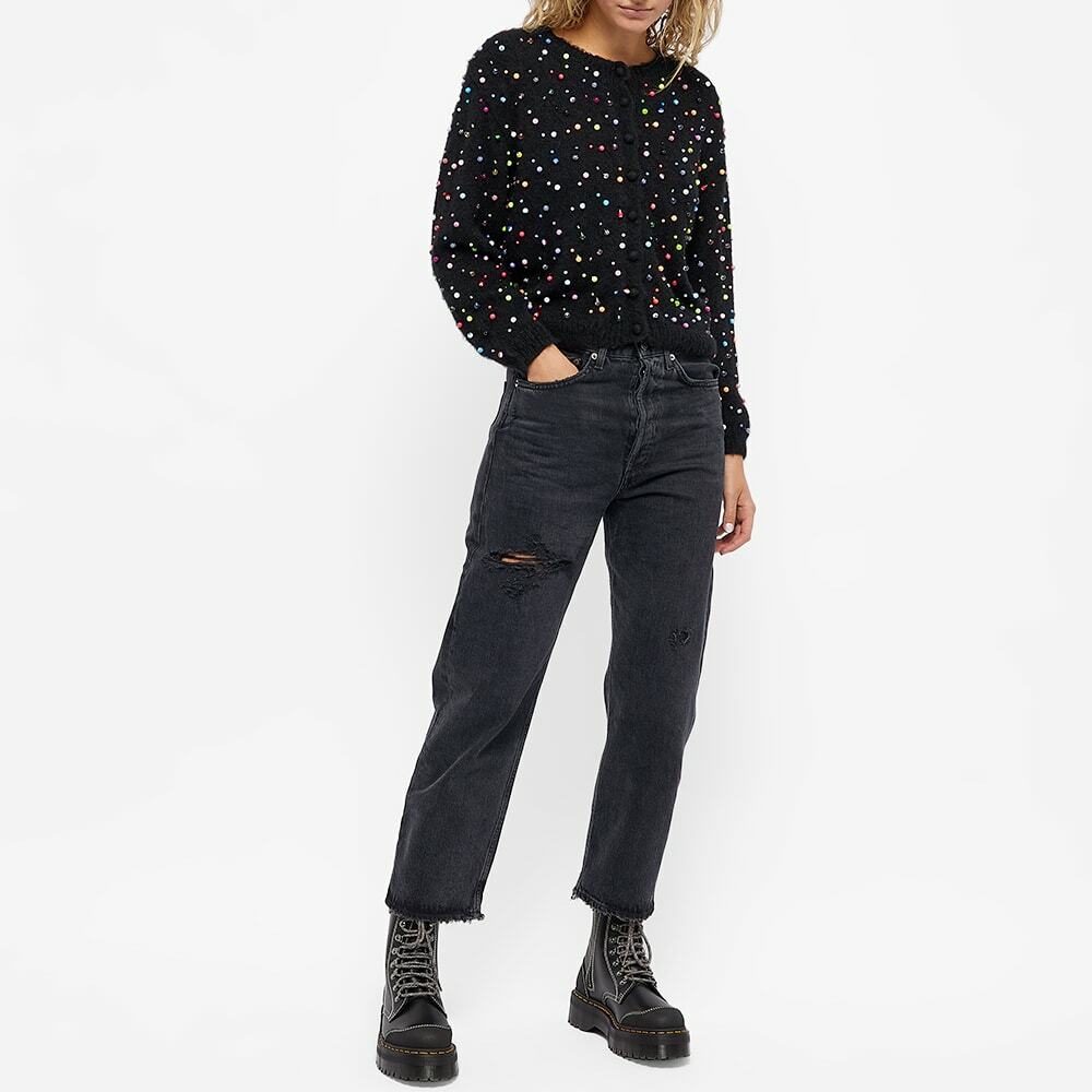 Ashley Williams Women's All Over Piercing Casper Cardigan in Black