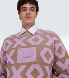 Acne Studios Face wool and cotton sweater