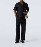 Gucci GG Canvas linen-blend bowling shirt
