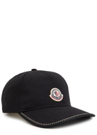 Moncler Logo-appliquéd Canvas cap - Black - One Size