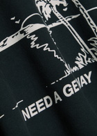 Rhude I Need A Getaway Printed Cotton Sweatshirt Black And White