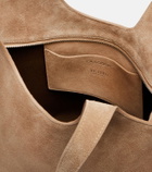 The Attico La Scoop Medium suede shoulder bag