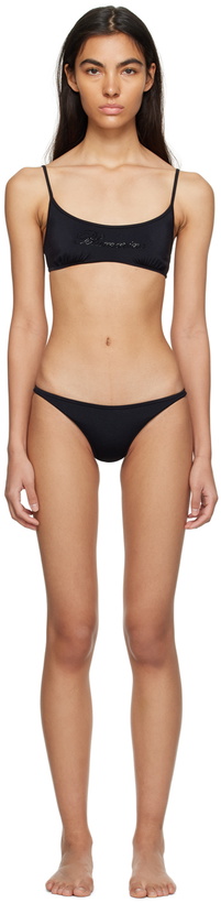 Photo: Blumarine Black Rhinestone Bikini