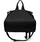 Givenchy - Downtown Pandora Logo-Appliquéd Leather-Trimmed Shell Messenger Bag - Black