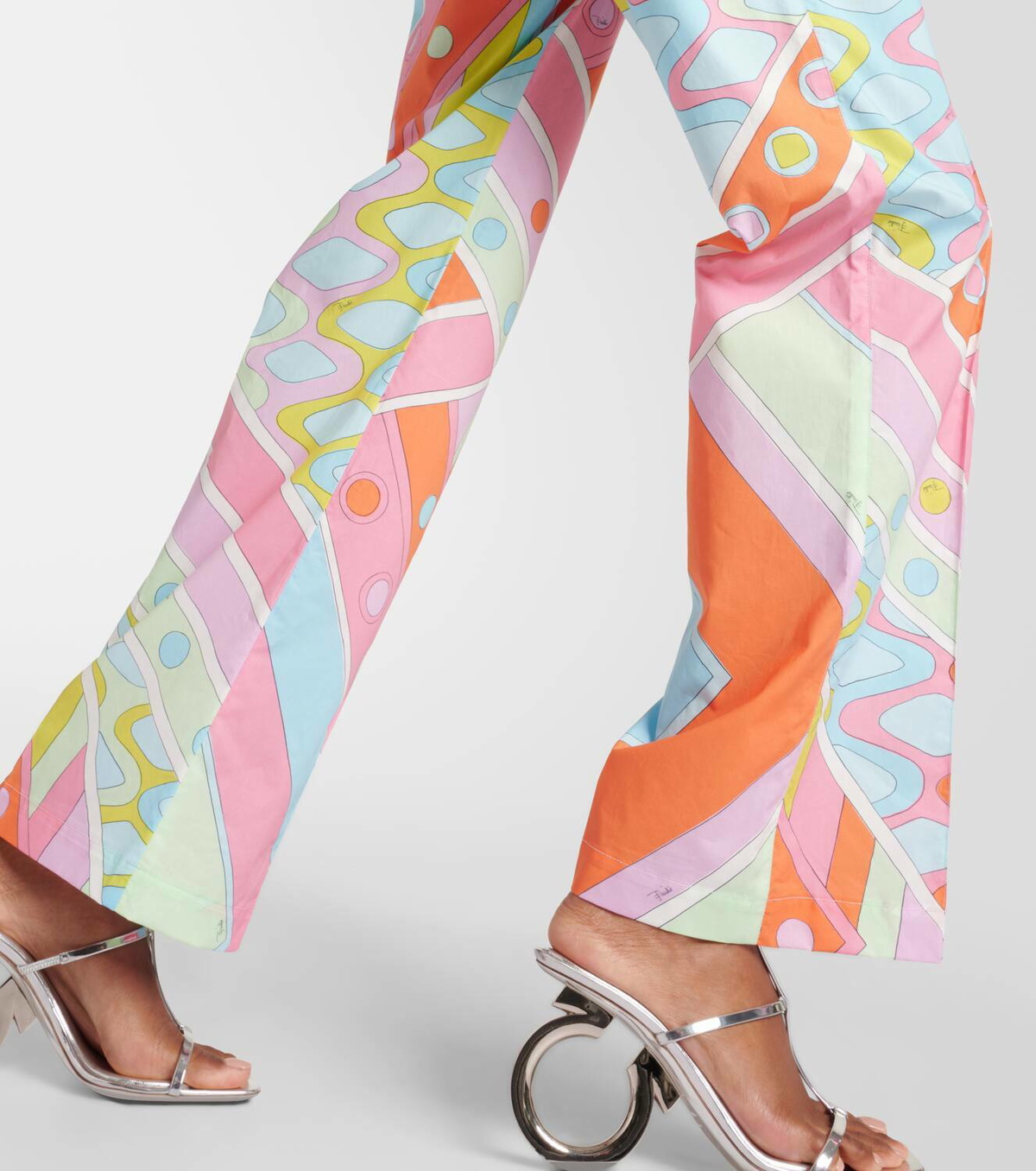 Pucci Vivara printed cotton wide-leg pants