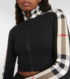 Burberry Burberry Check technical jersey track jacket