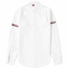 Thom Browne Men's Grosgrain Arm Band Oxford Shirt in White