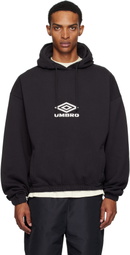 Umbro Black OG Logo Mask Hoodie