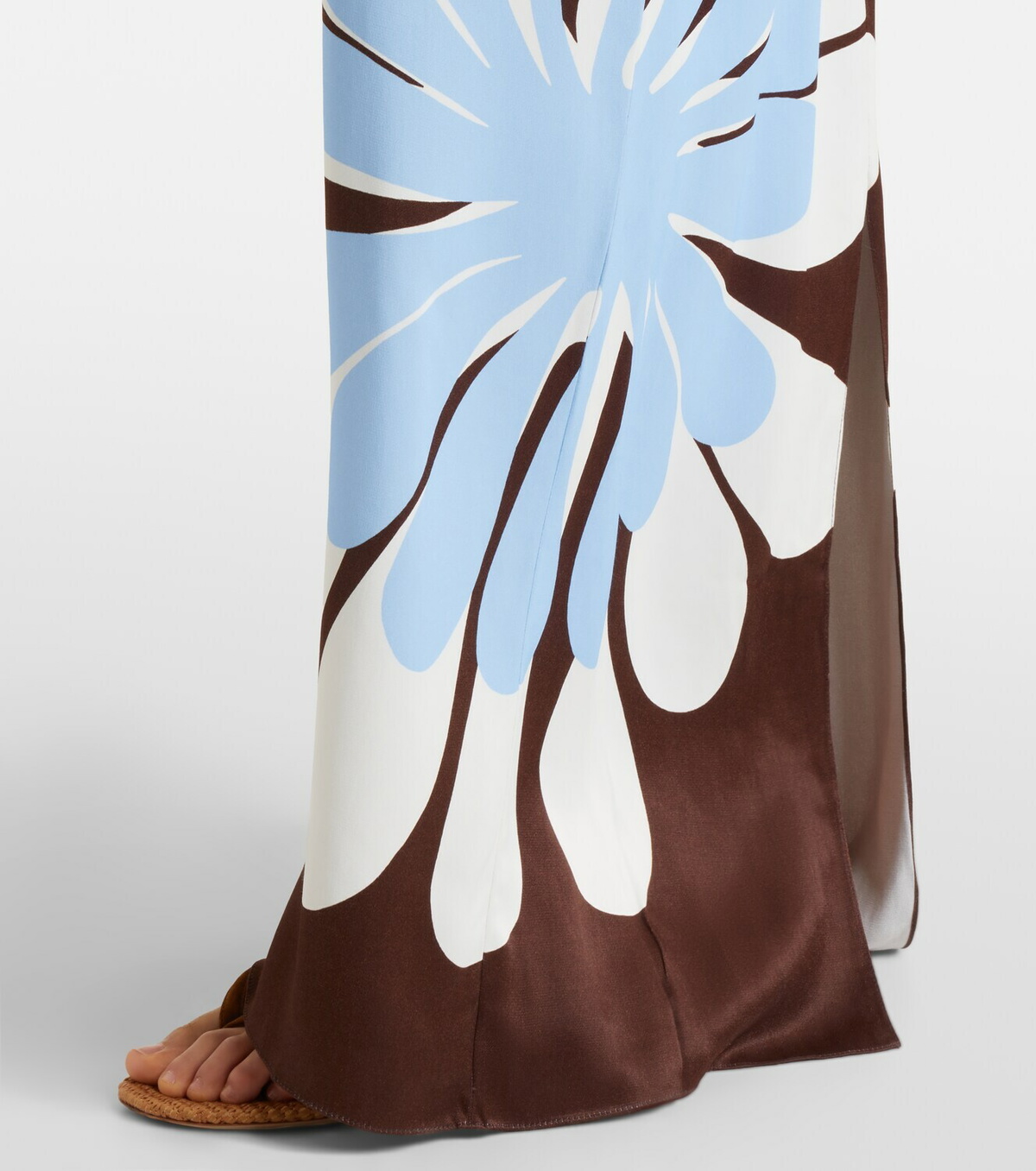 Cala de la Cruz Agnes floral halterneck maxi dress
