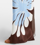 Cala de la Cruz Agnes floral halterneck maxi dress