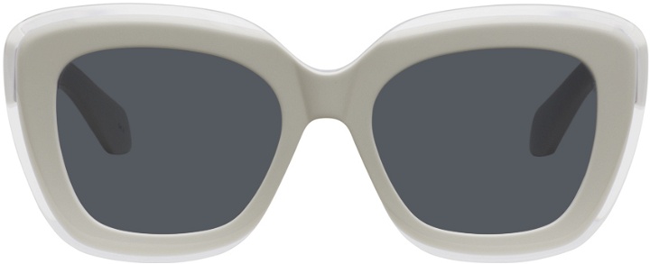 Photo: ALAÏA White Rectangular Sunglasses