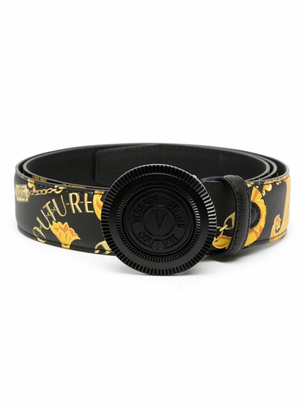 Photo: VERSACE JEANS COUTURE - Logoed Leather Belt