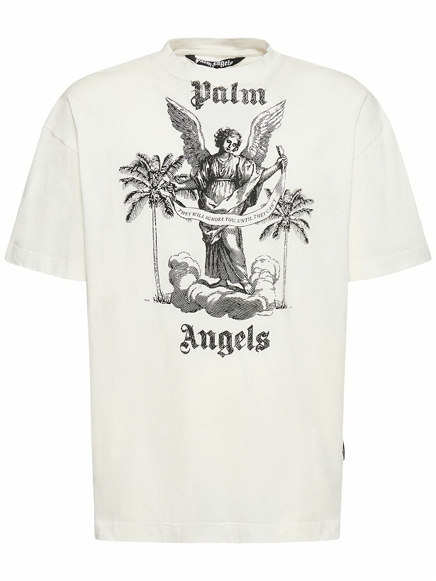 Photo: PALM ANGELS - University Cotton T-shirt
