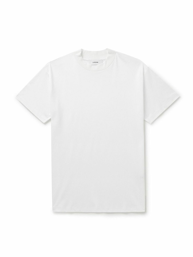 Photo: Lardini - Mercerised Cotton-Jersey T-Shirt - White