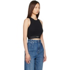 Givenchy Black Cropped Cotton Tank Top