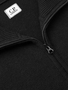 C.P. Company - Logo-Appliquéd Wool Half-Zip Sweater - Black