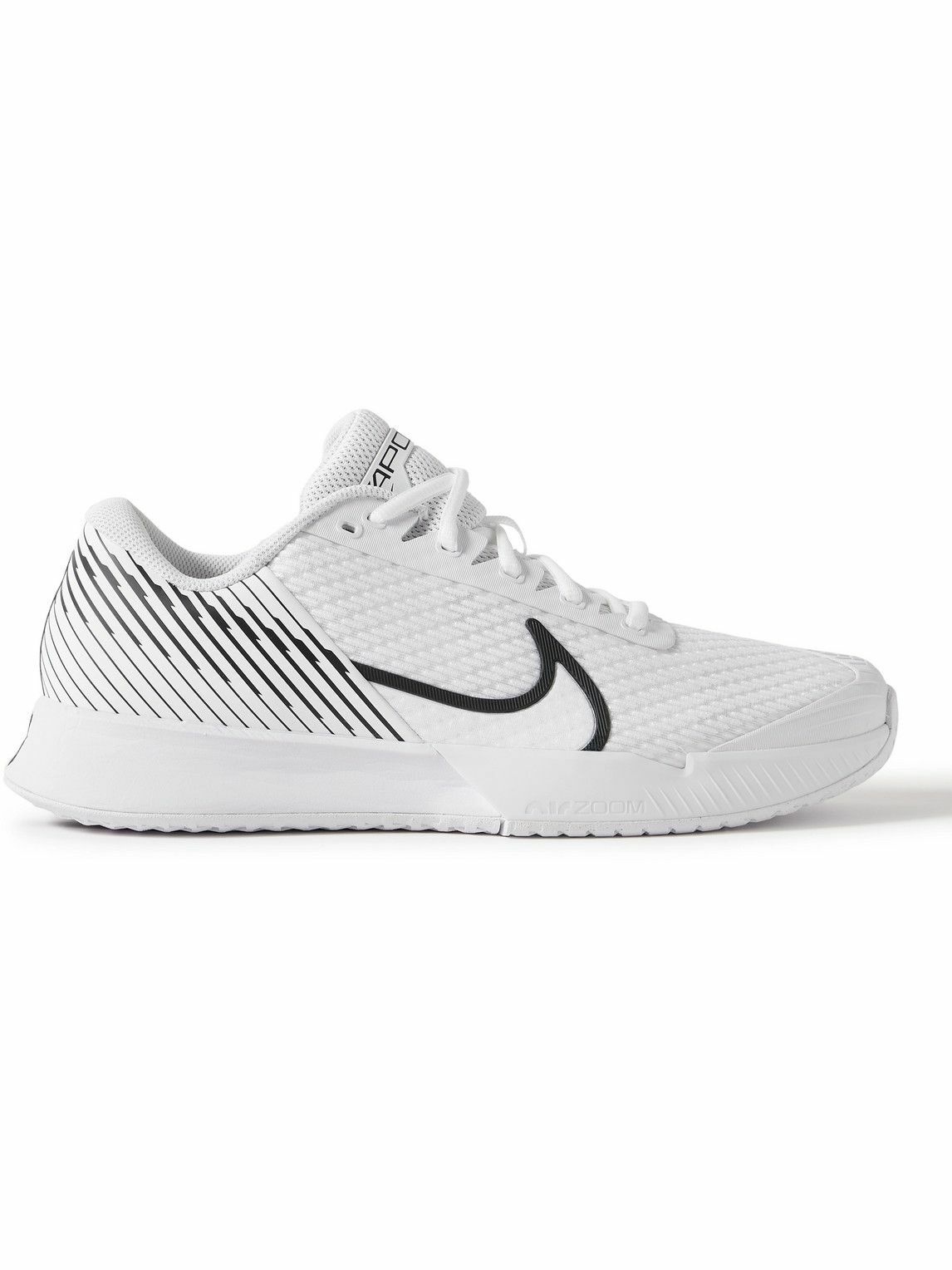 Photo: Nike Tennis - NikeCourt Air Zoom Vapor Pro 2 Rubber-Trimmed Mesh Tennis Sneakers - White