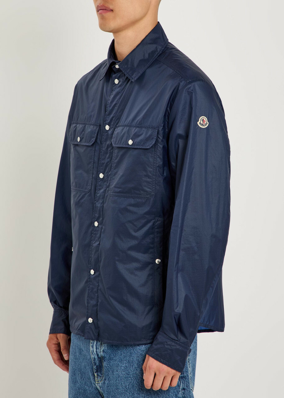 Moncler Nylon Overshirt Navy
