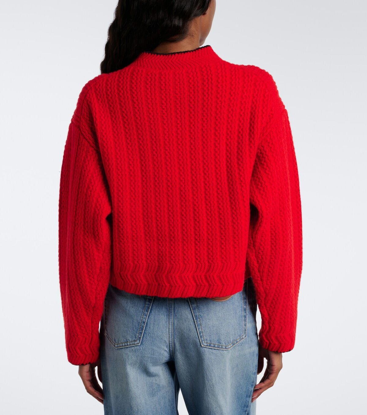 Chloé Embroidered wool and cashmere cardigan