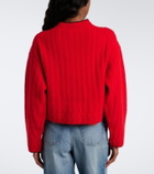 Chloé Embroidered wool and cashmere cardigan
