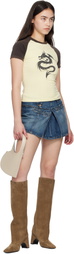 Coperni Beige Mini Heart Tote