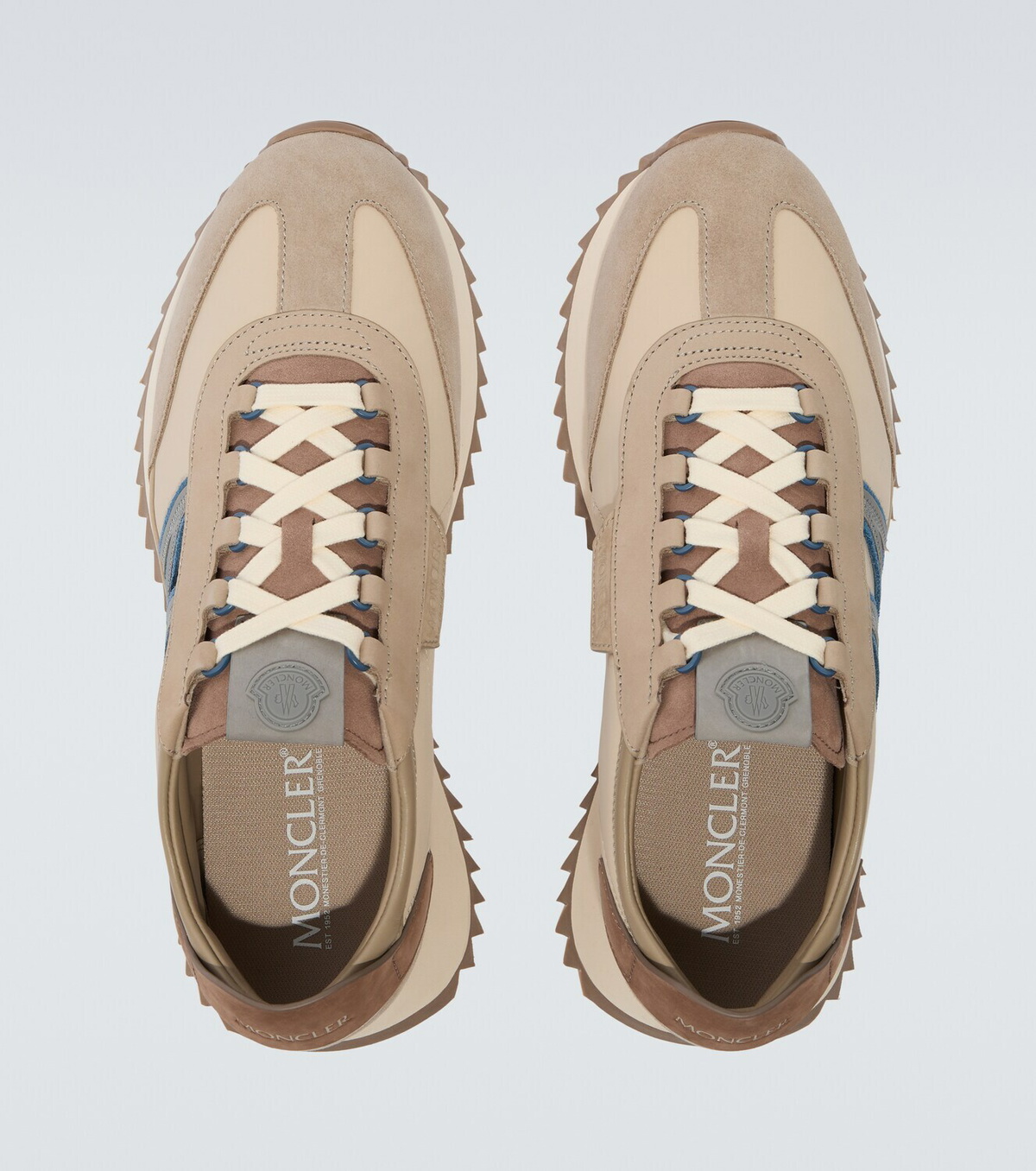Moncler Pacey2 suede-trimmed sneakers