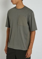 Hiking Patrol Panelled Stretch-jersey T-shirt Grey