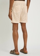 Honor The Gift Pointelle Cotton-blend Crochet Shorts Off White