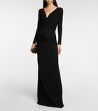 Tom Ford - Cowl-neck ruched maxi dress