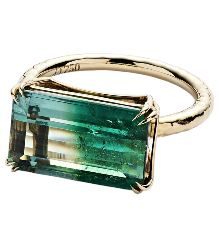 Photo: Octavia Elizabeth Olivia 18kt gold ring with tourmaline