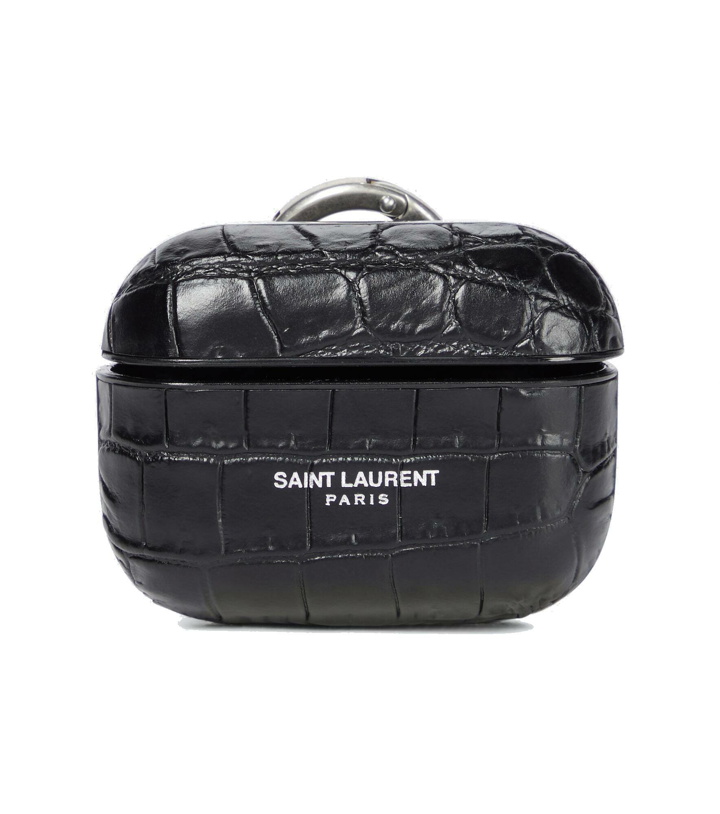 Photo: Saint Laurent - Croc-effect leather AirPods case