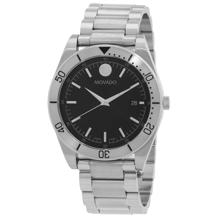 Photo: Movado Sport Quartz Black Dial Mens Watch 607990