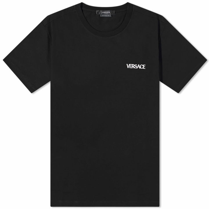 Photo: Versace Men's Logo T-Shirt in Black