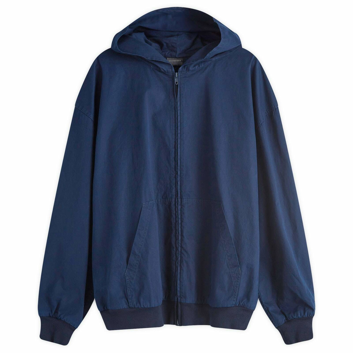 【BALENCIAGA】ZIP-UP HOODIE Balenciaga Men's Zip-Up Hoodie in Navy Balenciaga