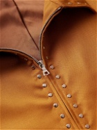Small Talk - Throwing Fits Studded Wool-Gabardine Jacket - Brown