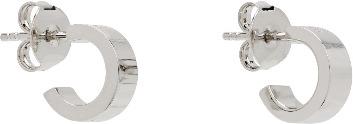 MM6 Maison Margiela Numeric Minimal Signature Hoop Earrings