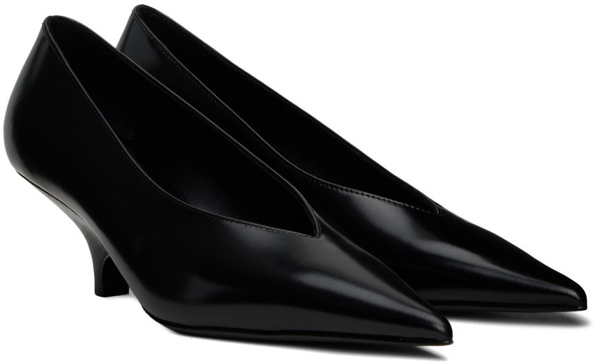 TOTEME Black 'The Wedge' Heels