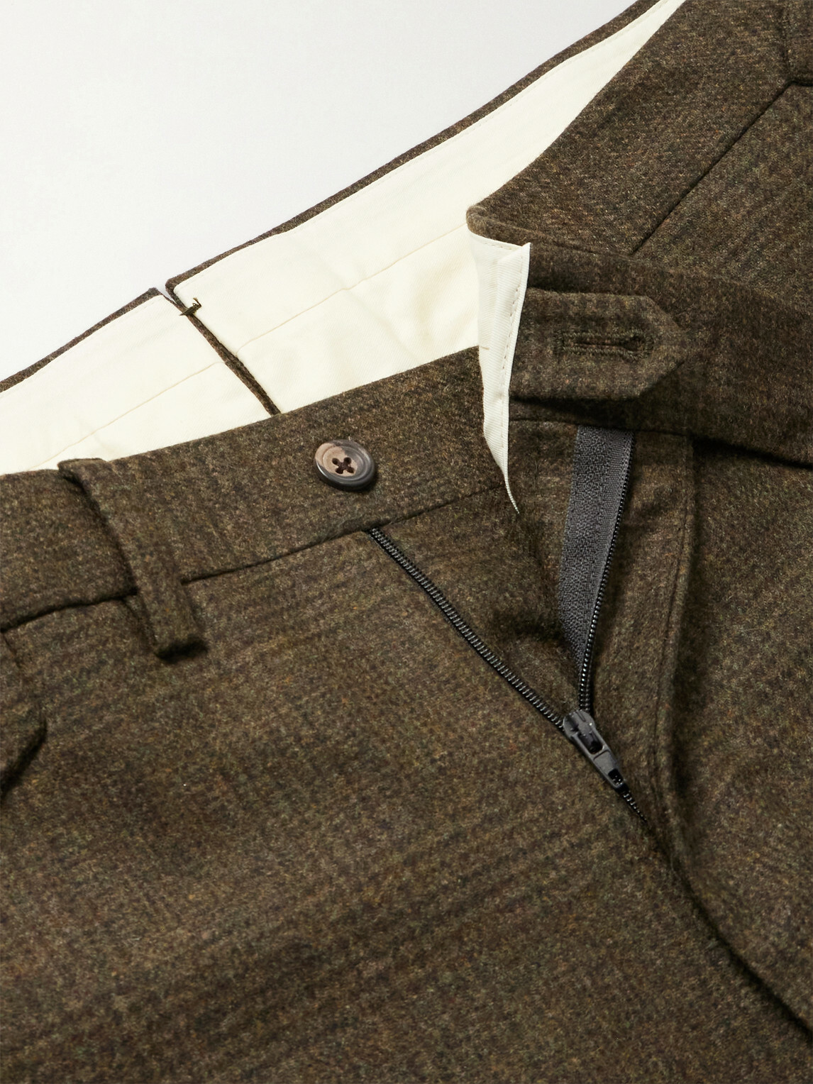 J. Mueser - Waverly Straight-Leg Virgin Wool Suit Trousers - Green