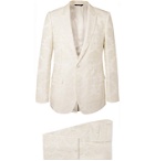 DOLCE & GABBANA - Slim-Fit Jacquard Suit - White