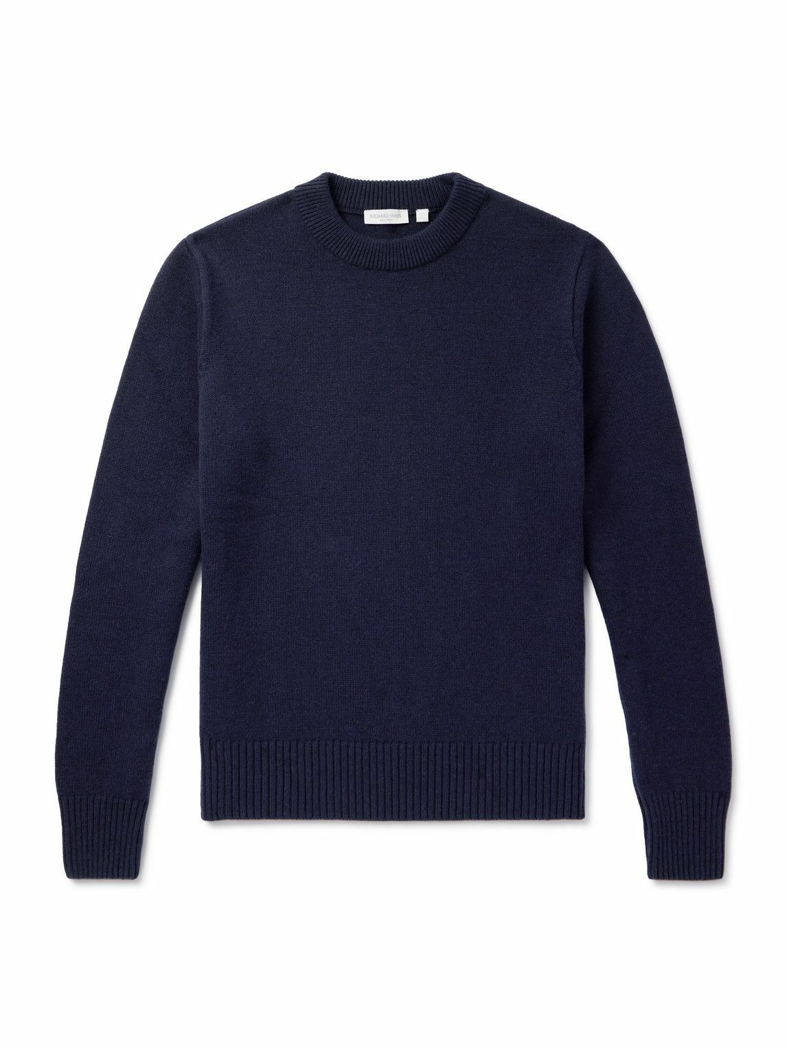 Richard James - Wool and Cashmere-Blend Sweater - Blue