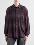 Our Legacy - Above Checked Cotton-Blend Flannel Shirt - Brown