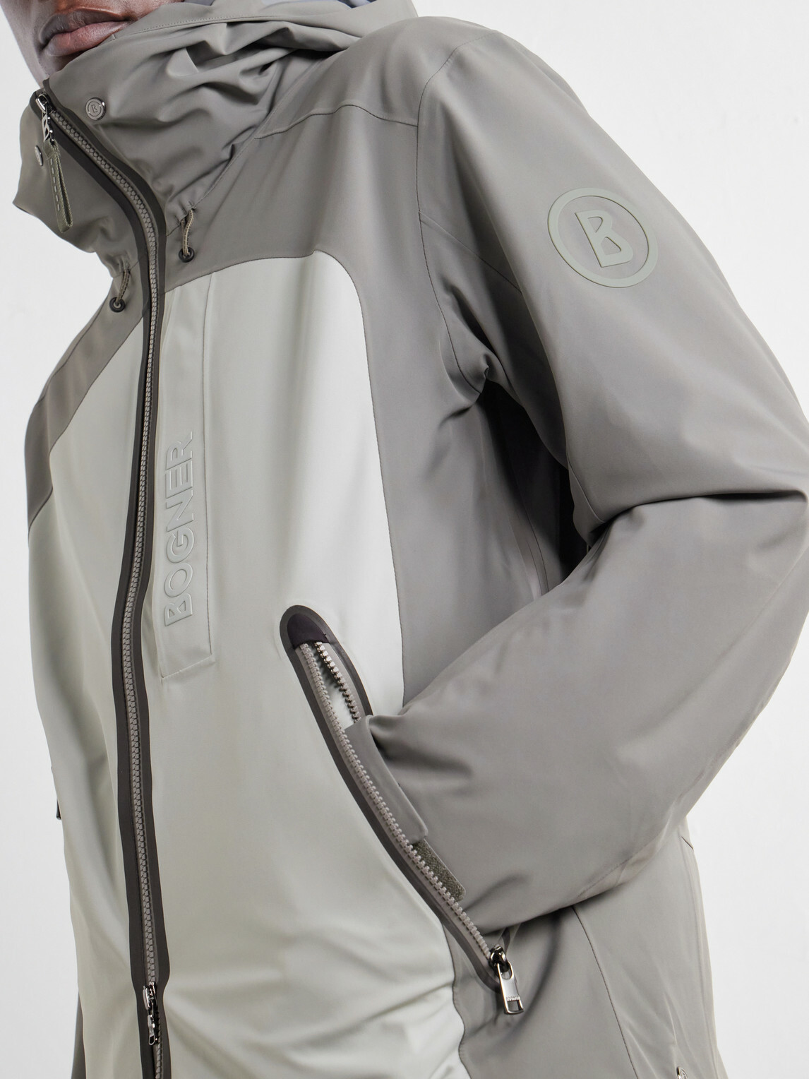 BOGNER - Fenno-T Hooded Logo-Embossed Stretch-Twill Padded Ski Jacket - Gray
