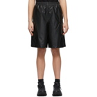 Juun.J Black Embroidered Logo Track Shorts