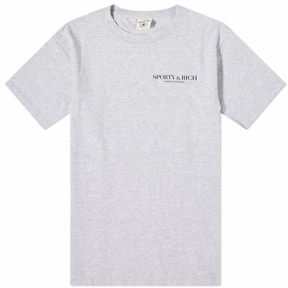 Sporty&Rich｜ (California T-Shirt - Heather Gray (TO0436 California T-Shirt - Heather Gray/Alpine – Sporty & Rich