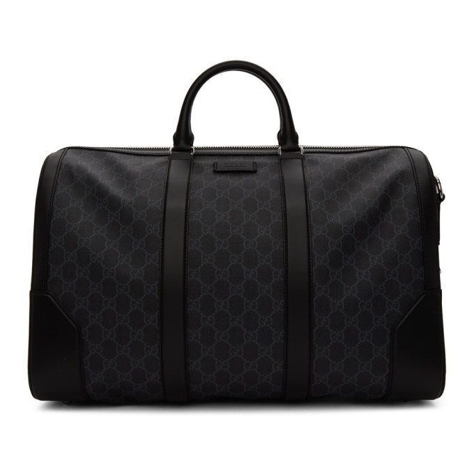 Photo: Gucci Black Soft GG Supreme Carry-On Duffle Bag